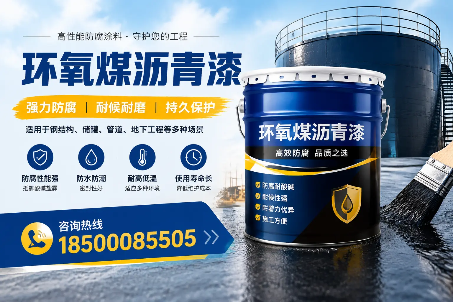 环氧煤沥青漆在工业中的应用，吐鲁番企业的选择